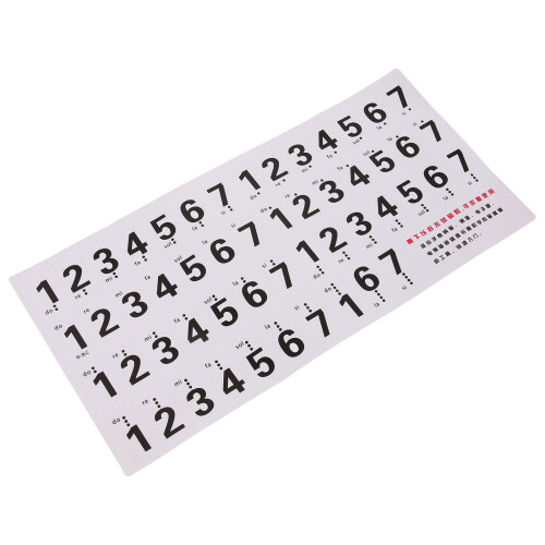 3 Sets Piano Keyboard Stickers For Convenient Use
