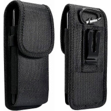 Vertical Belt Case for Cell Phones/Smartphones, Size M (Diagonal: 12 cm/4.7"), Textile, Belt Clip, Adhesive Closure