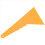 Plastic gele auto-stickerfolie schraper 23,6 x 12,3 cm 2