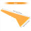 Plastic gele auto-stickerfolie schraper 23,6 x 12,3 cm 7