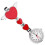 2Pcs Creative Nurse Hanging Watch For Doctor Decor Use Red 1
