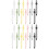 24Pcs Durable Silicone Cable Strap Cord Organizer Reusable Wire Ties 7