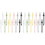 24Pcs Durable Silicone Cable Strap Cord Organizer Reusable Wire Ties 4