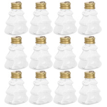 24 Pcs Clear Hanging Ornament 50ml Fillable Christmas Candy Box