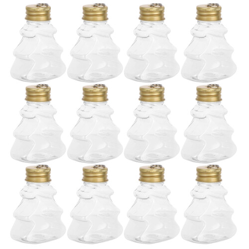 24 Pcs Clear Hanging Ornament 50ml Fillable Christmas Candy Box