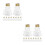 24 Pcs Clear Hanging Ornament 50ml Fillable Christmas Candy Box 5