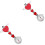 2Pcs Creative Nurse Hanging Watch For Doctor Decor Use Red 3