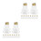 24 Pcs Clear Hanging Ornament 50ml Fillable Christmas Candy Box 10