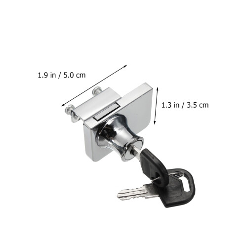 3 Pcs Kitchen Cupboard Locks With Key Cabinet Keys Display Hardware 1