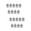 18 Pcs Mini Led Flashlight Battery Powered Keychain Pendant 7