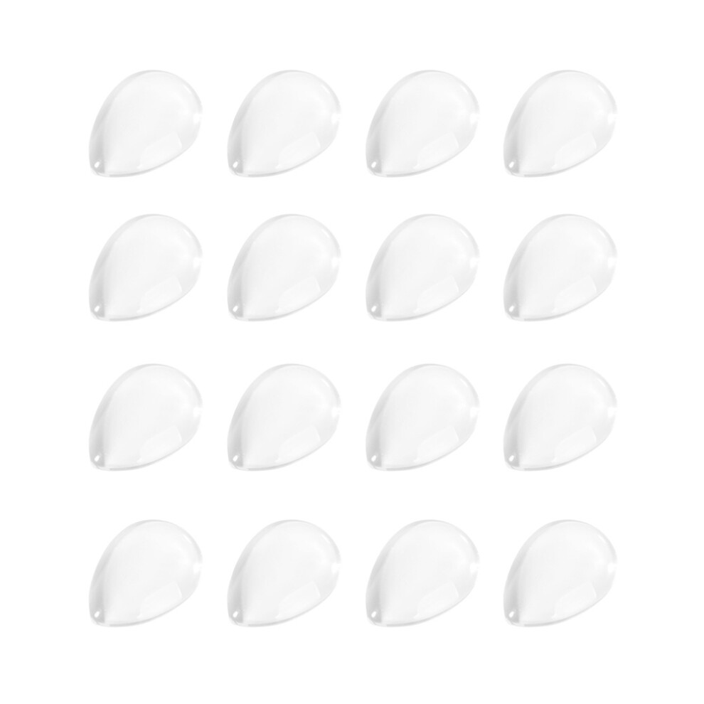 Aboofan 200 Pcs Glass Clear Nail Color Charts Nail Polish Display Beads