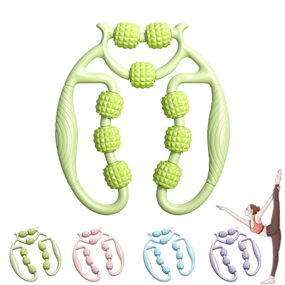 Green Leg Massager 12-Roller Manual For Calf And Leg