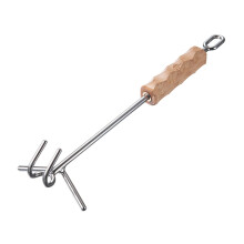 Lange Handgreep Oven Lifter Van Rvs En Hout