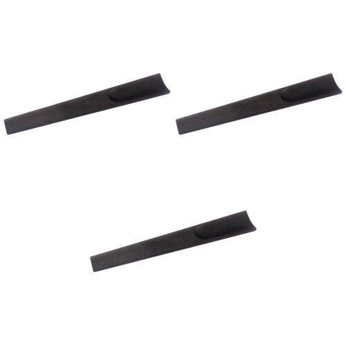 3Pcs 3/4 Size Violin Fingerboard Ebony Wood Black Replacement 2