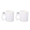 2Pcs Soccer Mugs White Coffee Milk Cups Beverage Containers 1