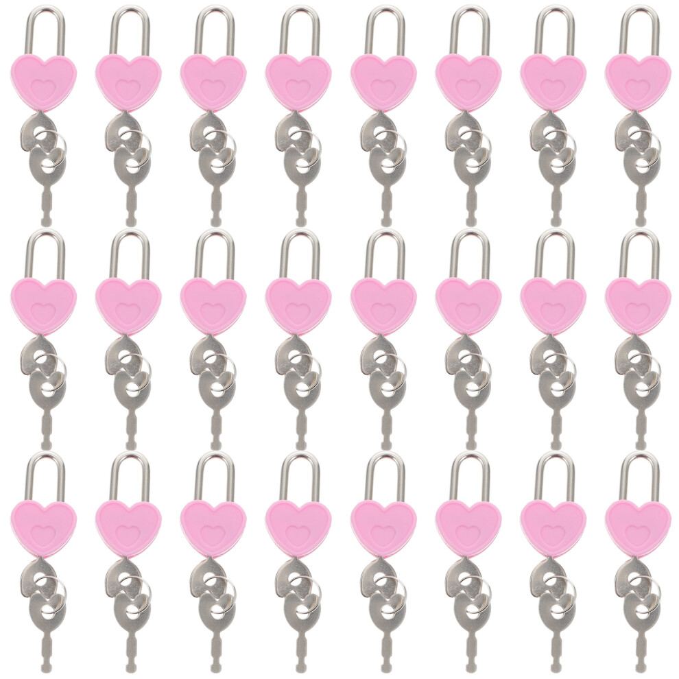 4 Pack Small Padlock With Key Diary Mini Heart Shaped Locks Keys For 013024369619