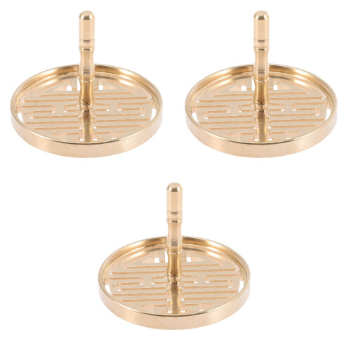 3Pcs Copper Incense Press Mold Cone Tool Diy 2
