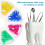 160pcs Medical Instruments Code Rings Silicone Dental Code Rings for Hospital 3