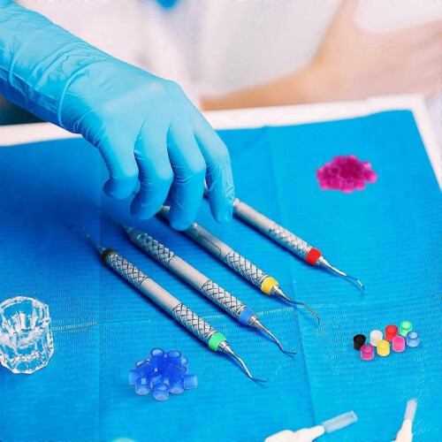 160pcs Medical Instruments Code Rings Silicone Dental Code Rings for Hospital 1