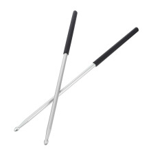 2 Pairs Metal Drum Sticks Mallets Percussion Accessory