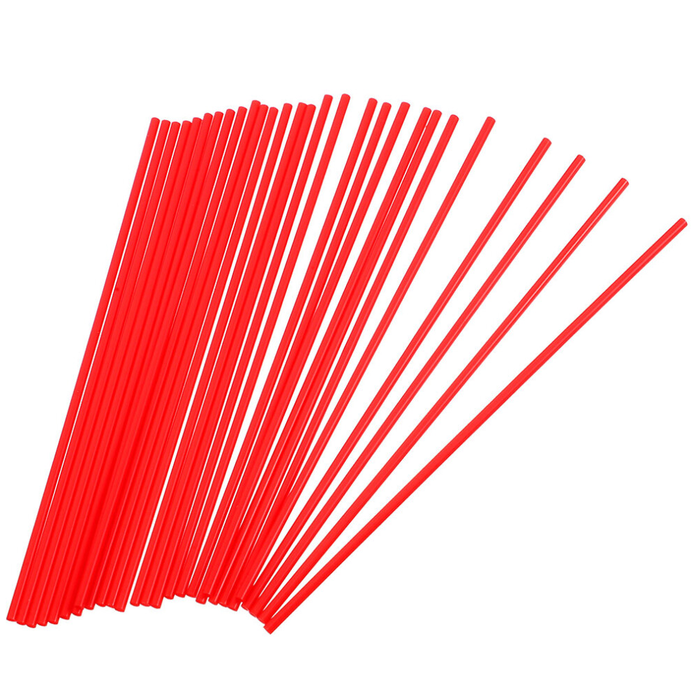 Raindrops 60Pcs Spray Can Straw For Automotive Maintenance Red 013563745103