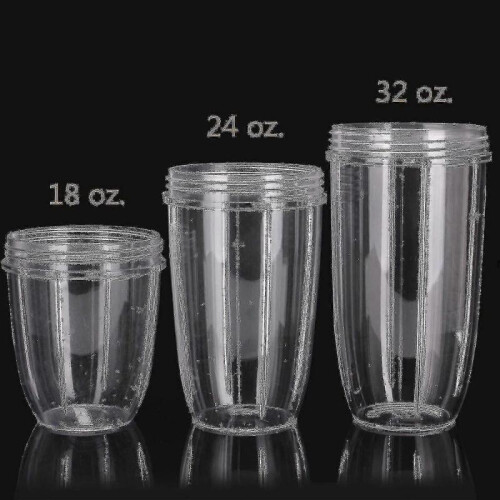 (24 oz) Pack Of 2 Replacement Cups For Nutribullet 2