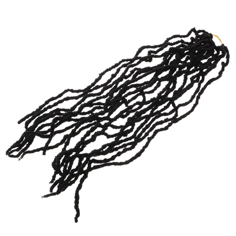 Villcase Unisex 3Pcs Locs Crochet Braids Faux Dreadlocks Synthetic Hair