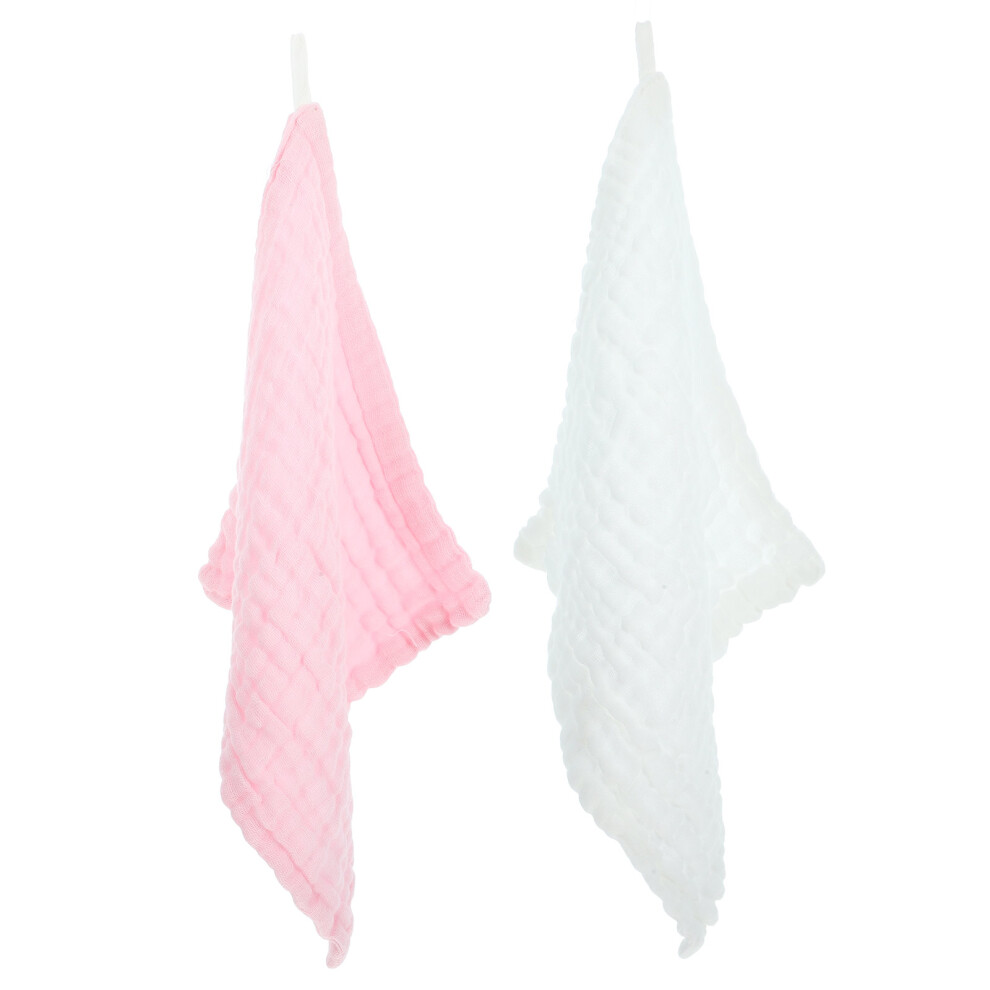4 Pcs Cotton Burp Cloth Absorbent Washcloth For Toddler Aboofan