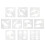 80 Pcs Dinosaur Painting Template Reusable Drawing Stencil 2