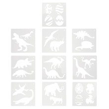 80 Pcs Dinosaur Painting Template Reusable Drawing Stencil