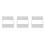 3 Pcs Stainless Steel Cake Ring Baking Square Mold Dessert Tools 10