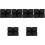 6 Pcs Bench Press Assistant Home Abdominal loss Exerciser Black 6