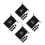 4Pcs Halloween Pirate Drawstring Bags Polyester 15.5X11.5Cm Black 9