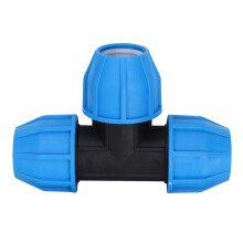 40mm PE Plastic Tee Connector Water Pipe Fitting