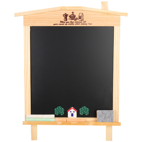 4Sets Small Multi Wooden Blackboard for Memo, Note, and DIY Crafting
