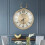 Copper Deer Head Silent Wall Clock Home Office Decor 4