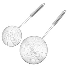 4 Pcs Stainless Steel Spider Strainer With Fine Mesh