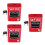 3Pcs Manual Reset Emergency Call Point Fire Alarm Button With Keys 5