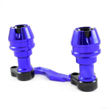 Heavy Duty Aluminum Alloy Anti Fall Bars For Motorcycle Exhaust Pipes XMAX250 NMAX155 Other Models Blue