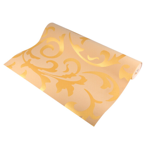 Nonwoven Wallpaper Baroque Gold 3D Damask 2