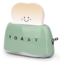 (Green)Retro Decor Toaster Lamp,Retro Toaster Shape Desk Decoration Gifts for Teens Teenages Tweens Women