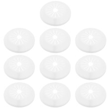 30Pcs White Plastic Decorative Drain Pipe Cover for Home Plumbing