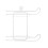 6Rolls White Hanging Tissue Holder with Hooks for Kitchen and Bathroom 1