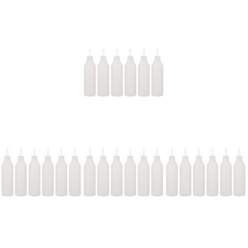 24 Pcs 500ml White Tip Plastic Precision Applicator Bottles 1