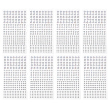 24 Sheets Of Festival Face Gems Self-Adhesive Stickers Rhinestones