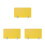 3 Pcs Yellow Acrylic Desktop Partition Screen For Office School Use 10