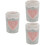 3Pcs Ceramic Toothpick Container Light Grey Decor 6