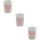 3Pcs Ceramic Toothpick Container Light Grey Decor 9