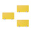 3 Pcs Yellow Acrylic Desktop Partition Screen For Office School Use 9