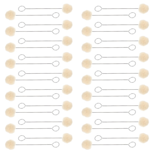 120 Pcs Dye Wool Daubers With Long Handle Brushes